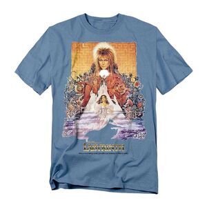 Labyrinth Unisex Adult Movie Poster T-Shirt / Carolina Blue